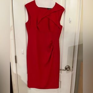 Beautiful red dress by Adrianna Papell.